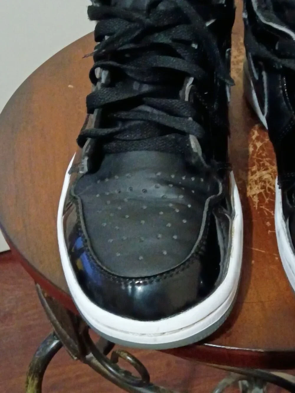 Jordan Air Jordan 1 Mid SE Black DV1308-004 Space Jam Mid Top Sneakers, Sz 7